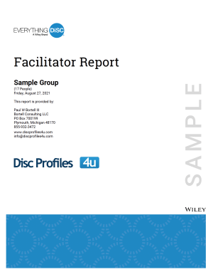 Everything DiSC® Facilitator Report