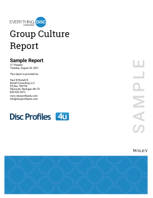 Everything DiSC® Group Culture Report