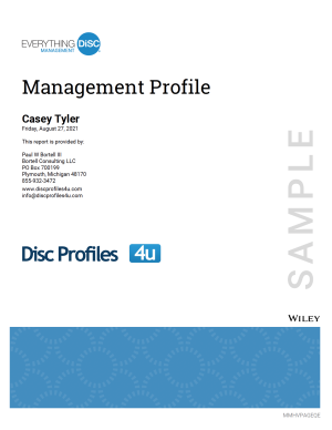 Everything DiSC® Management Profile
